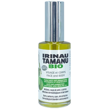 IRINAU TAMANU BIO Huile de Soins 60ml verre spray 