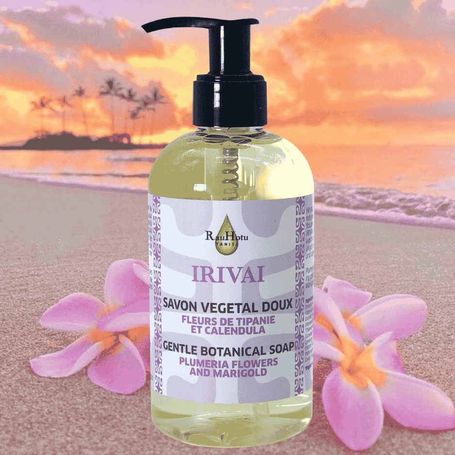IRIVAI SAVON VEGETAL DOUX FLEURS DE TIPANIE & CALENDULA 250ml
