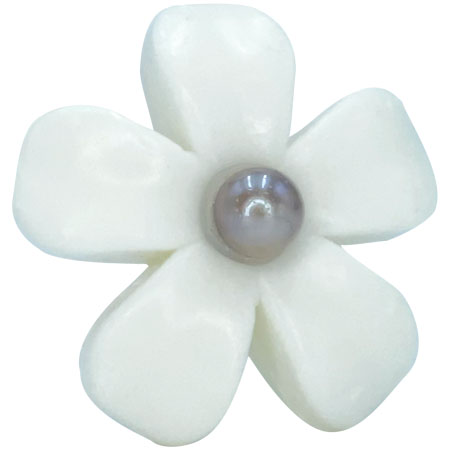 SAVON Fleur Tiare Avec Perle de Tahiti 45gr 