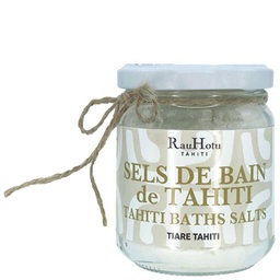 SELS DE BAIN A LA TIARE TAHITI 220g pot verre