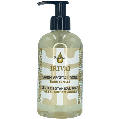 IRIVAI savon végétal doux Tiare Vanille 250ml