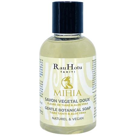 MIHIA Savon Végétal Doux Fleurs de Tiaré & Aloe Véra 100ml
