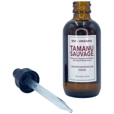 TAMANU SAUVAGE BIO HUILE 60ml verre pipette