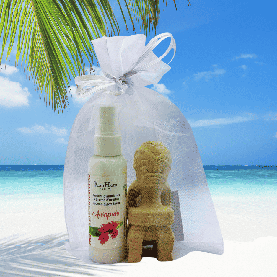 HEINOA : 1 sand tiki + 1 Awapuhi room and linen 60ml spray