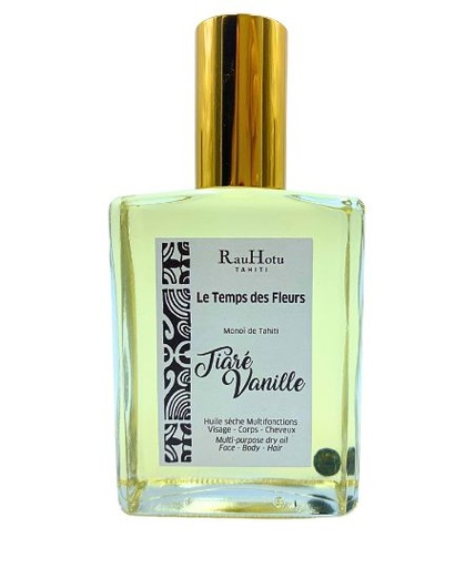 TEMPS DES FLEURS Monoï perle Tiare Vanille 120ml
