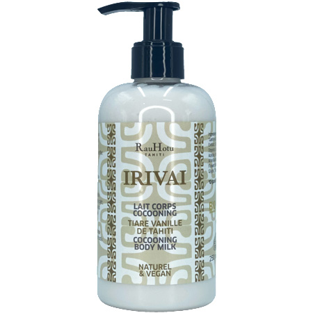 IRIVAI Lait corps cocooning Tiare Vanille 250ml